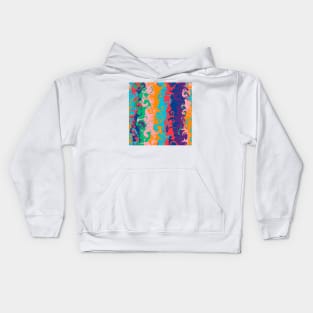 Melted rainbow Kids Hoodie